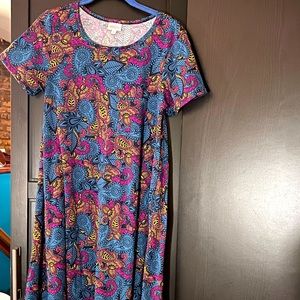 Lularoe size XS t-shirt dress with high/low hem
